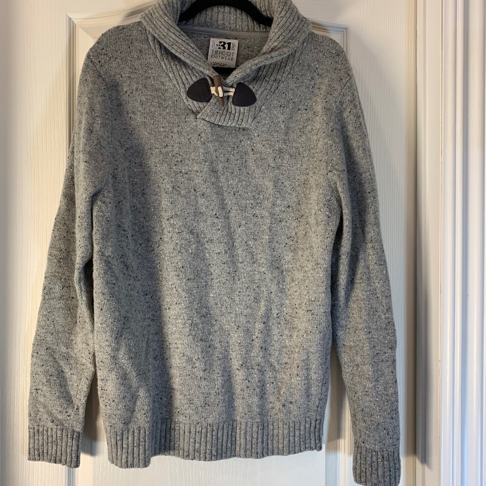 Le 31 by Simons –‎ Men’s Lambswool Blend Knit Sweater